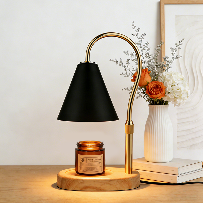 Holiday Candle Set - Black Candle Warmer Lamp Kitchen Countertop