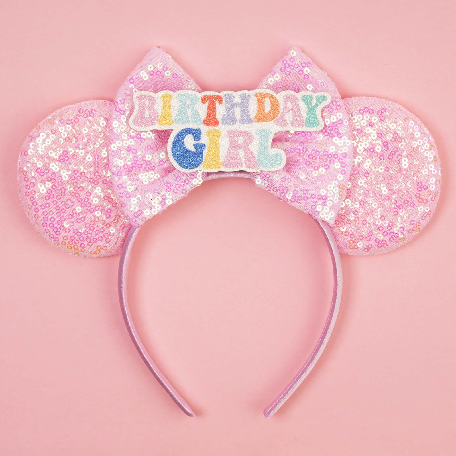 Ribbon Bow Gift - Sweet Mickey Mouse Ear Hairband Sequins