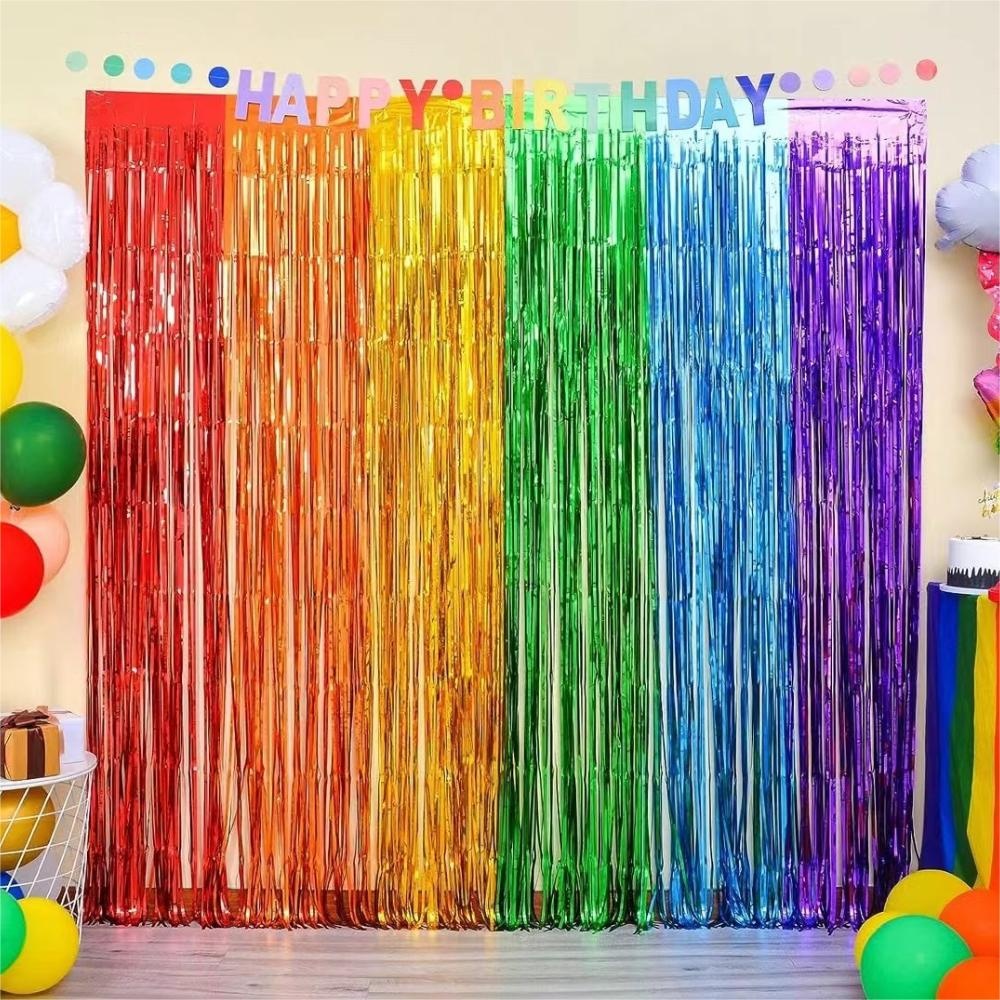 Party Backdrop Fringe Tinsel C - Tinsel Garland Decoration 리뷰 및 가격