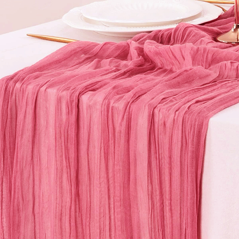 Red Table Runner Gauze Wedding - Christmas Table Runner 리뷰 및 가격