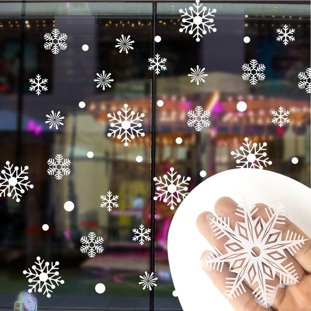 30pcs PVC Christmas Snowflakes - Snowflake Window Decal 리뷰 및 가격