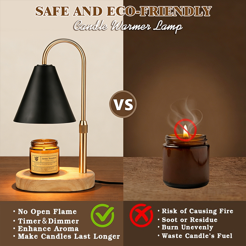 Black Candle Warmer Lamp Kitch - Holiday Candle Set 리뷰 및 가격