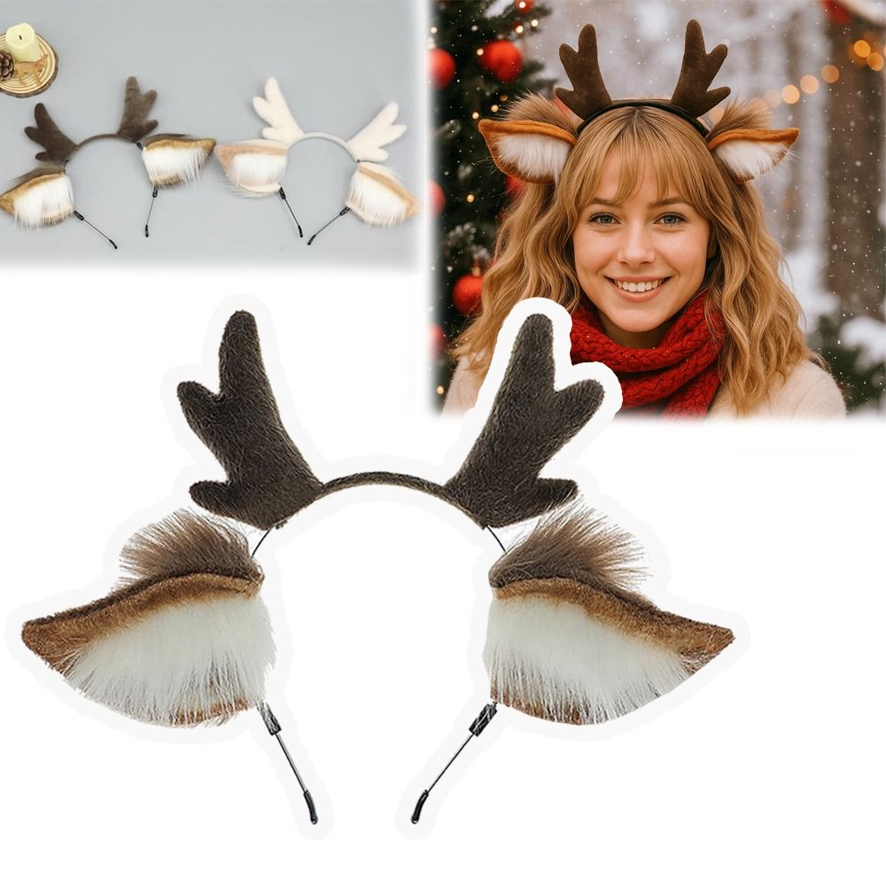 Unisex Deer Ears Reindeer Antl - Reindeer Antlers Headband 리뷰 및 가격