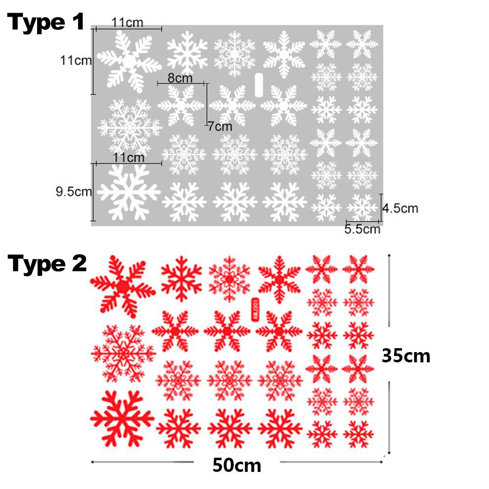 27/38PCS Gift Xmas  Festival S - Snowflake Window Decal 리뷰 및 가격