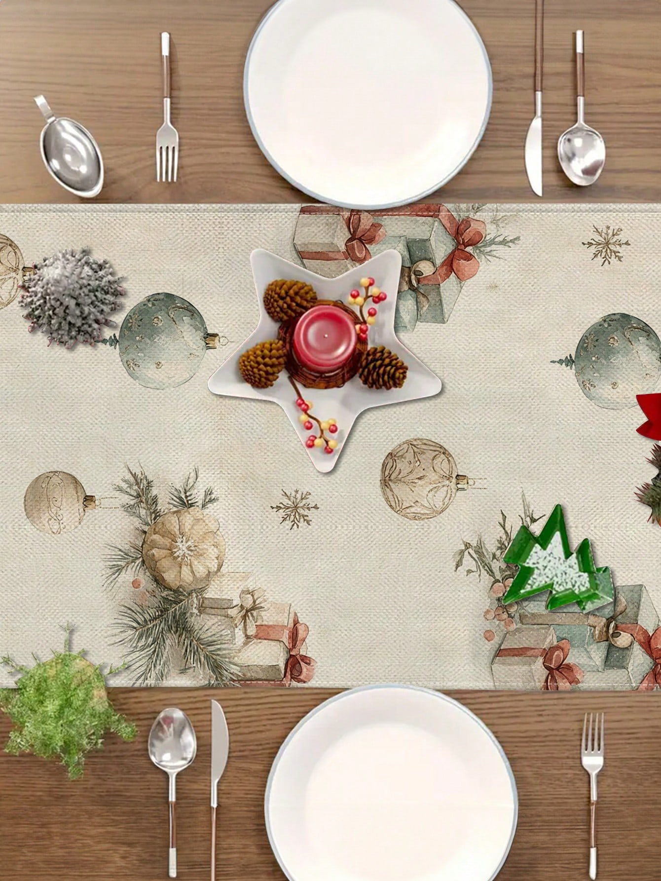 1pc Christmas Nutcracker & Bal - Christmas Table Runner 리뷰 및 가격