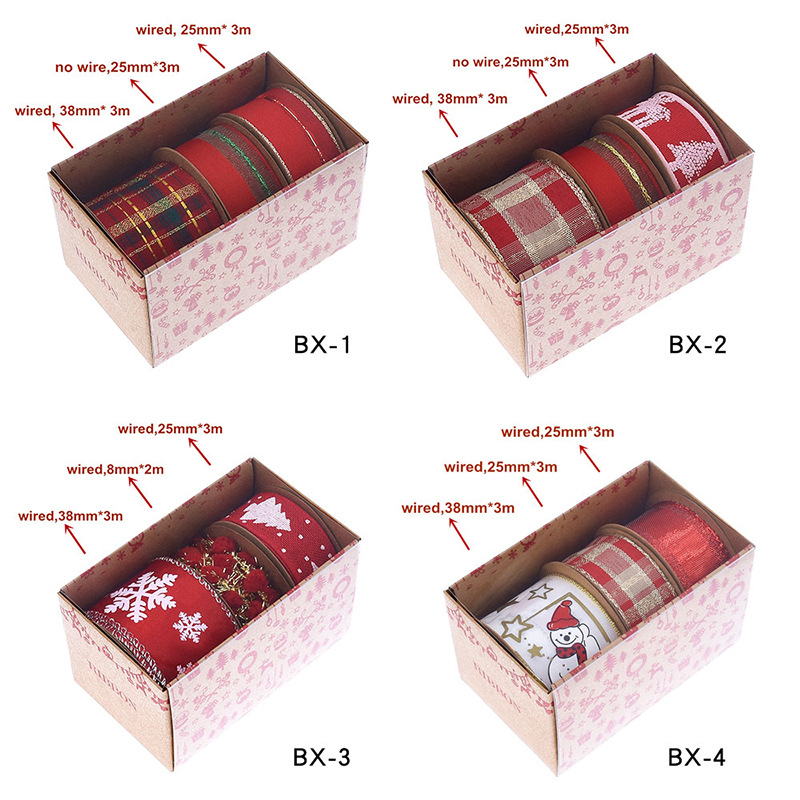 Christmas Ribbon Set Boxed Gif - Gift Box Wrap Set 리뷰 및 가격