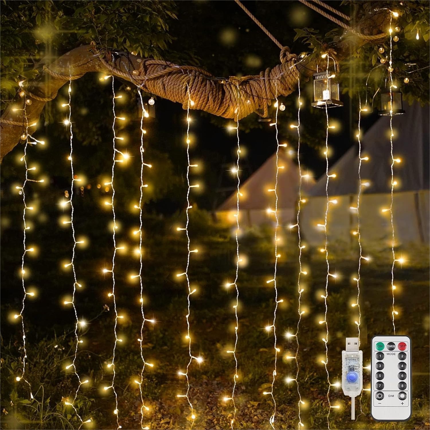 Curtain Lights For Bedroom 200 - Christmas Lights Outdoor 리뷰 및 가격