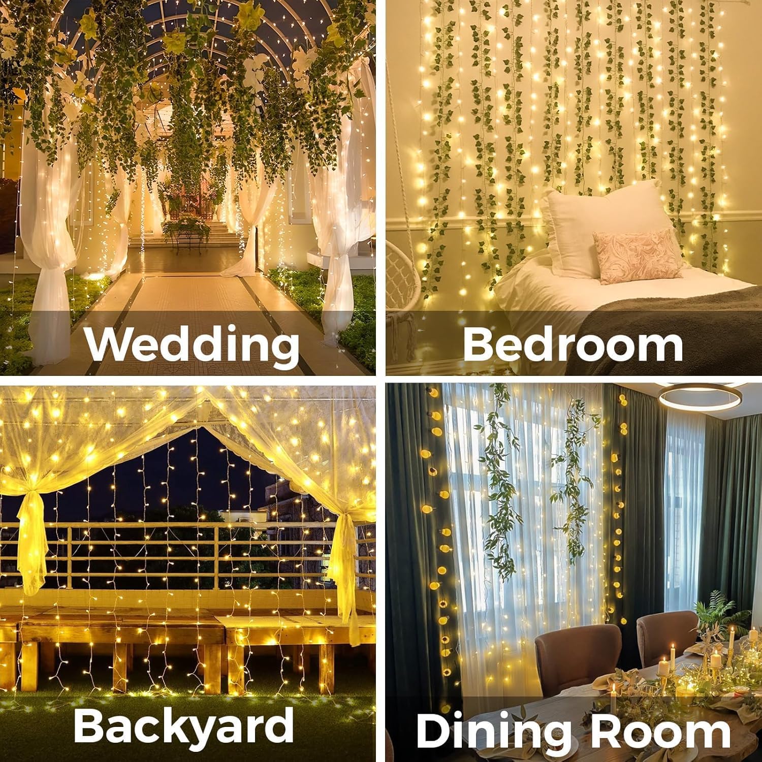 Curtain Lights For Bedroom 200 - Christmas Lights Outdoor 리뷰 및 가격