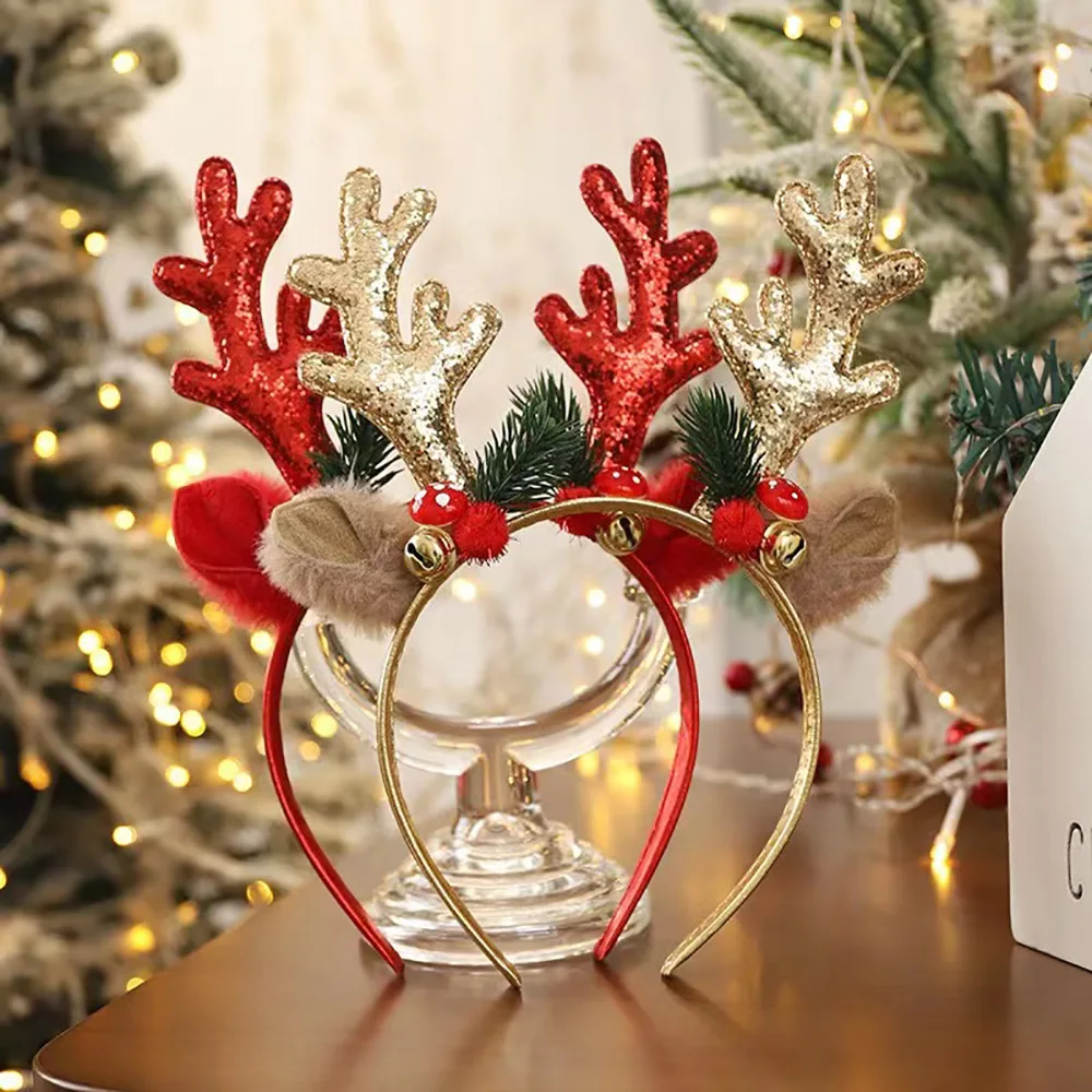 ！Christmas Glitter Deer Antler - Reindeer Antlers Headband 리뷰 및 가격