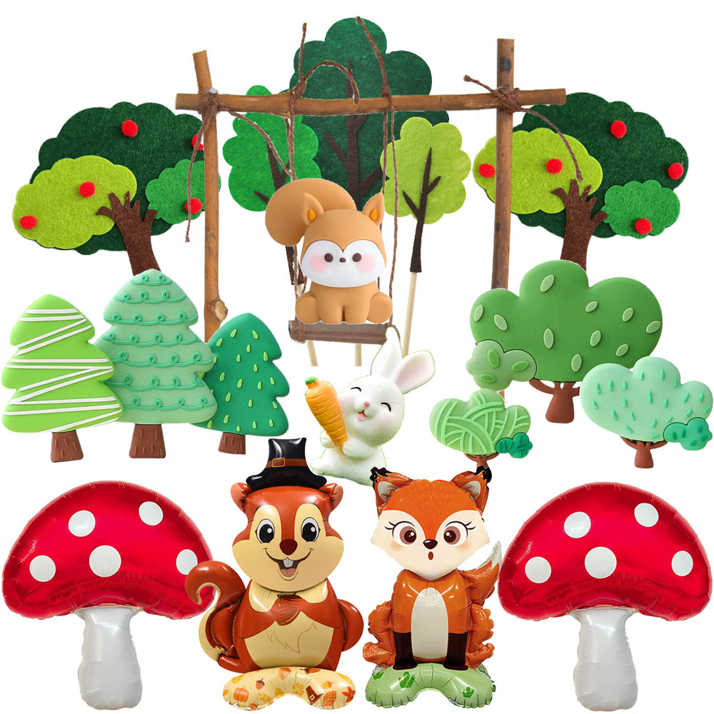 Woodland Cartoon Animal Cake D - Star Tree Topper 리뷰 및 가격