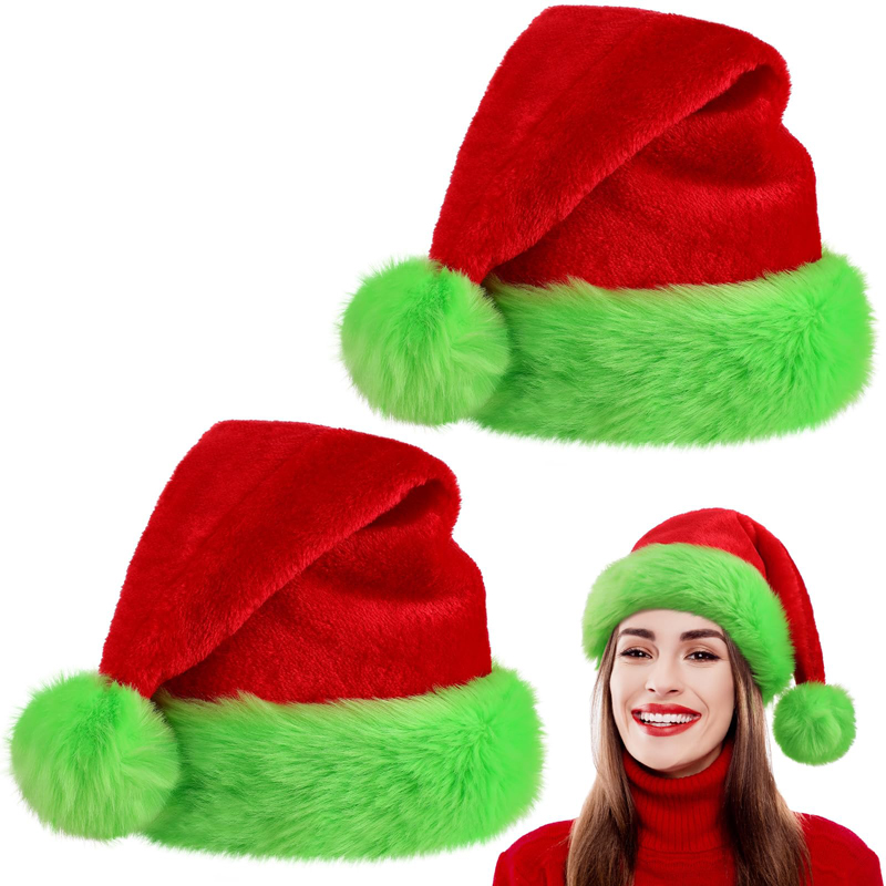 1pc, Santa Claus hat Christmas - Santa Hat Plush 리뷰 및 가격
