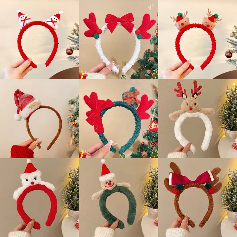 Christmas Santa Cute Bear Plus - Reindeer Antlers Headband 리뷰 및 가격