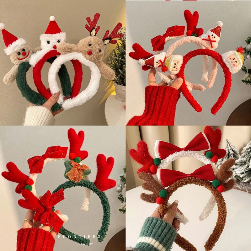 Christmas Santa Cute Bear Plus - Reindeer Antlers Headband 리뷰 및 가격