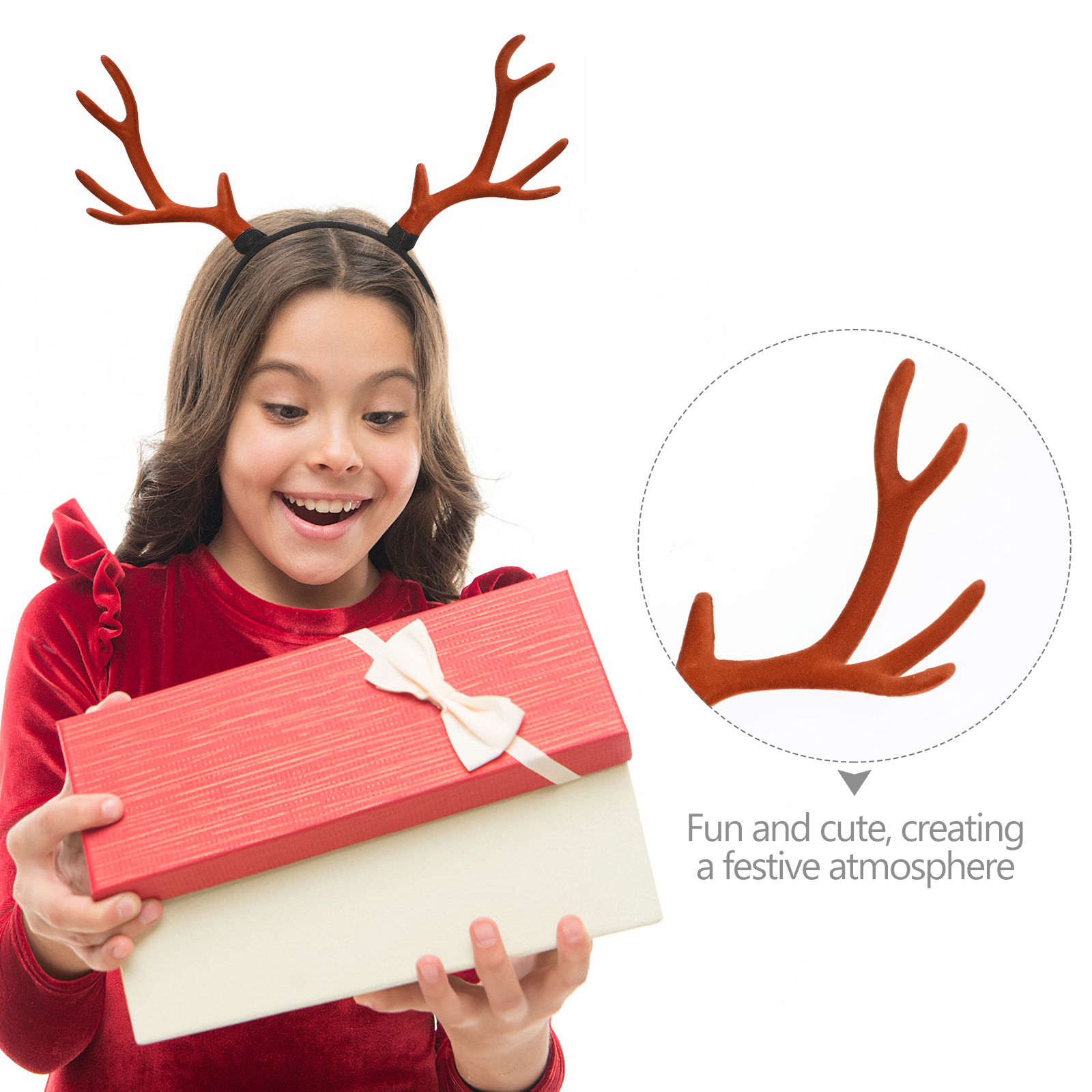 1pc Lovely Christmas Antler Ha - Reindeer Antlers Headband 리뷰 및 가격