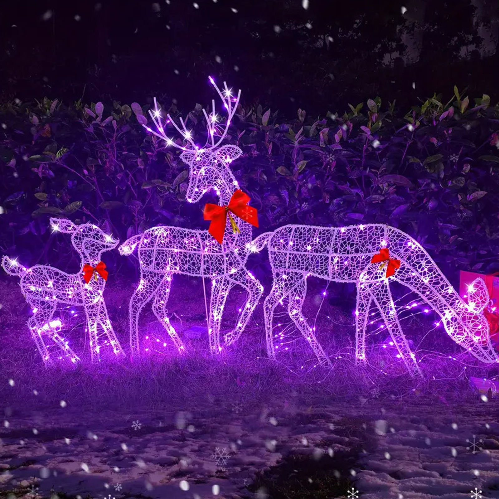 2D Lighted Reindeer Christmas  - Christmas Lights Outdoor 리뷰 및 가격