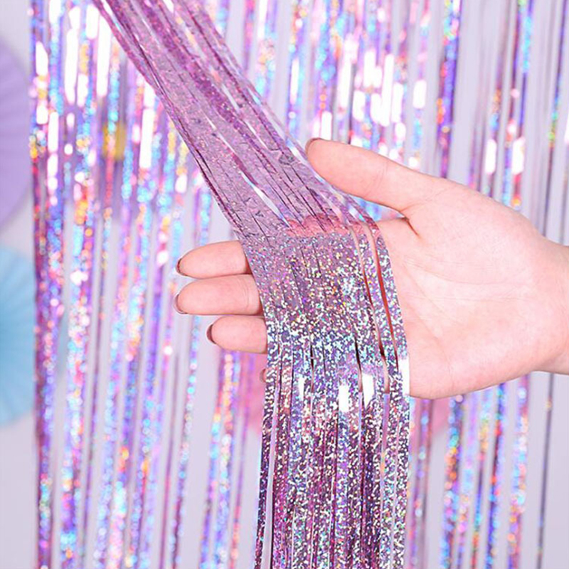 2M Glitter Pink Metallic Foil  - Tinsel Garland Decoration 리뷰 및 가격