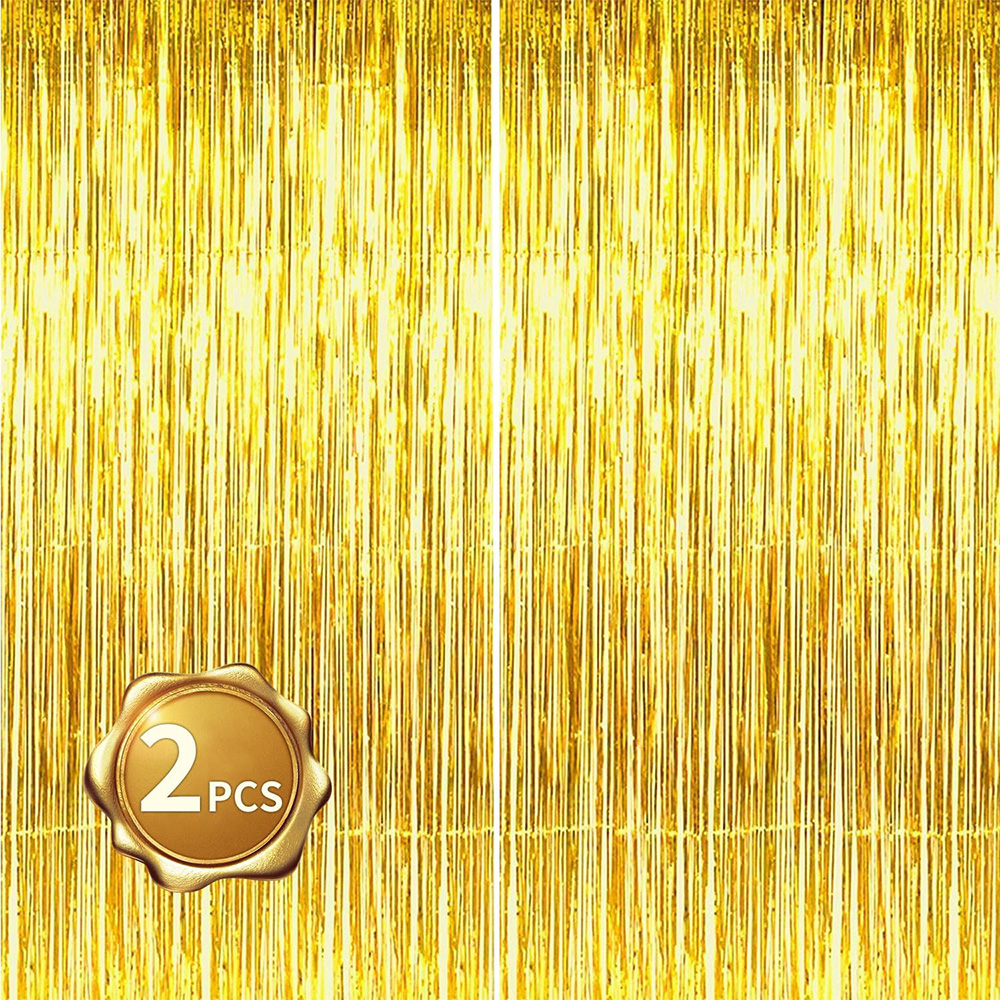 2Pack Gold Metallic Foil Tinse - Tinsel Garland Decoration 리뷰 및 가격