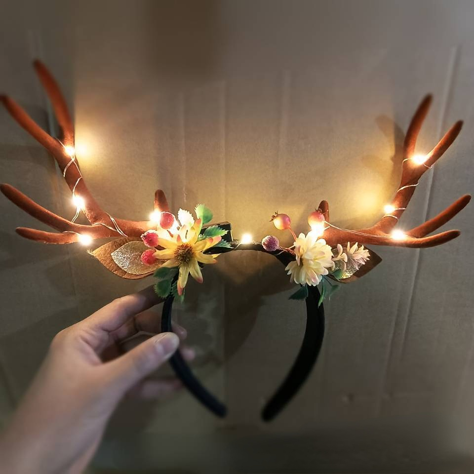 Reindeer Antlers Light up Head - Reindeer Antlers Headband 리뷰 및 가격