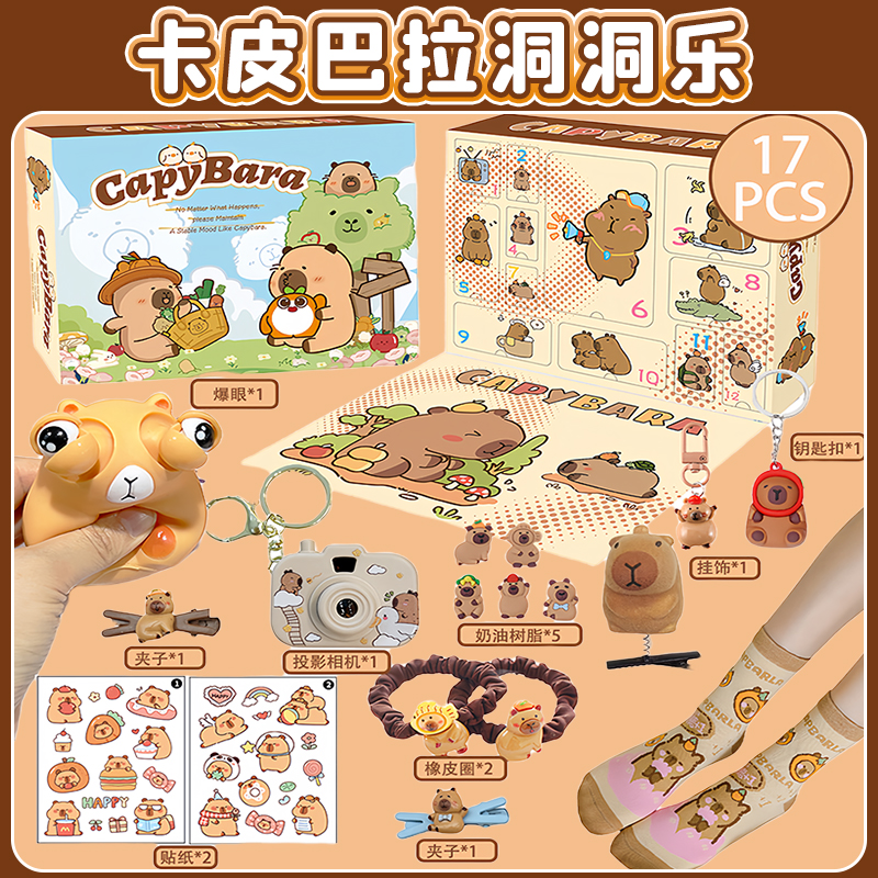 New Capybara Theme Christmas A - Advent Calendar Gift 리뷰 및 가격
