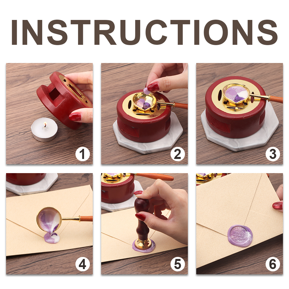 Vintage Wax Sealing Box Set Be - Gift Box Wrap Set 리뷰 및 가격