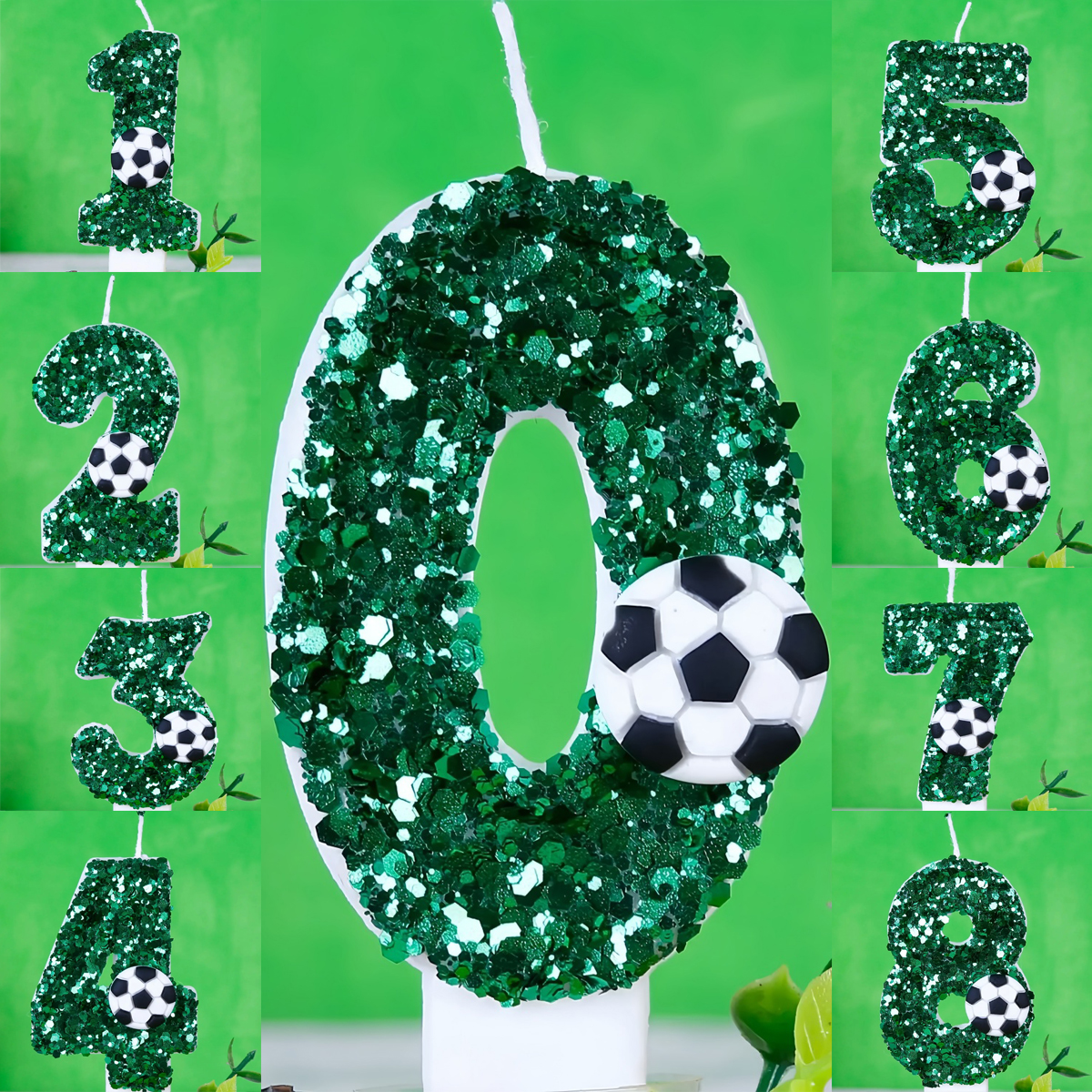 Boy Series 3D Green Football B - Holiday Candle Set 리뷰 및 가격