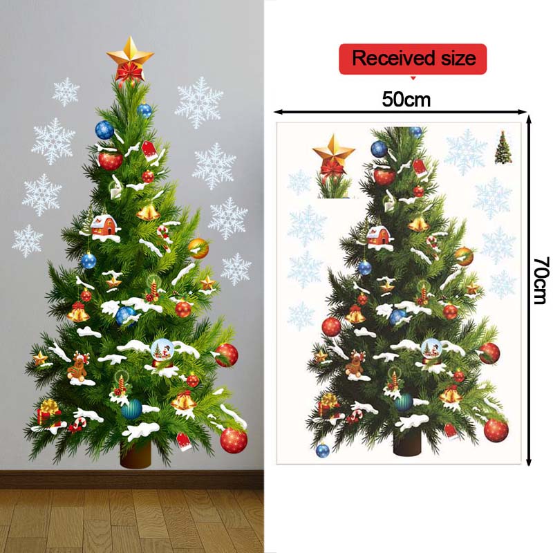 Christmas Tree Wall Stickers G - Snowflake Window Decal 리뷰 및 가격