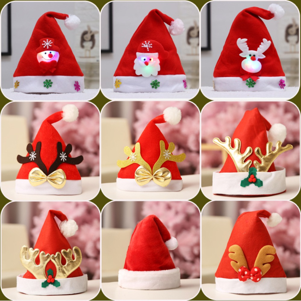 New Year Elk Santa Claus Cap N - Santa Hat Plush 리뷰 및 가격