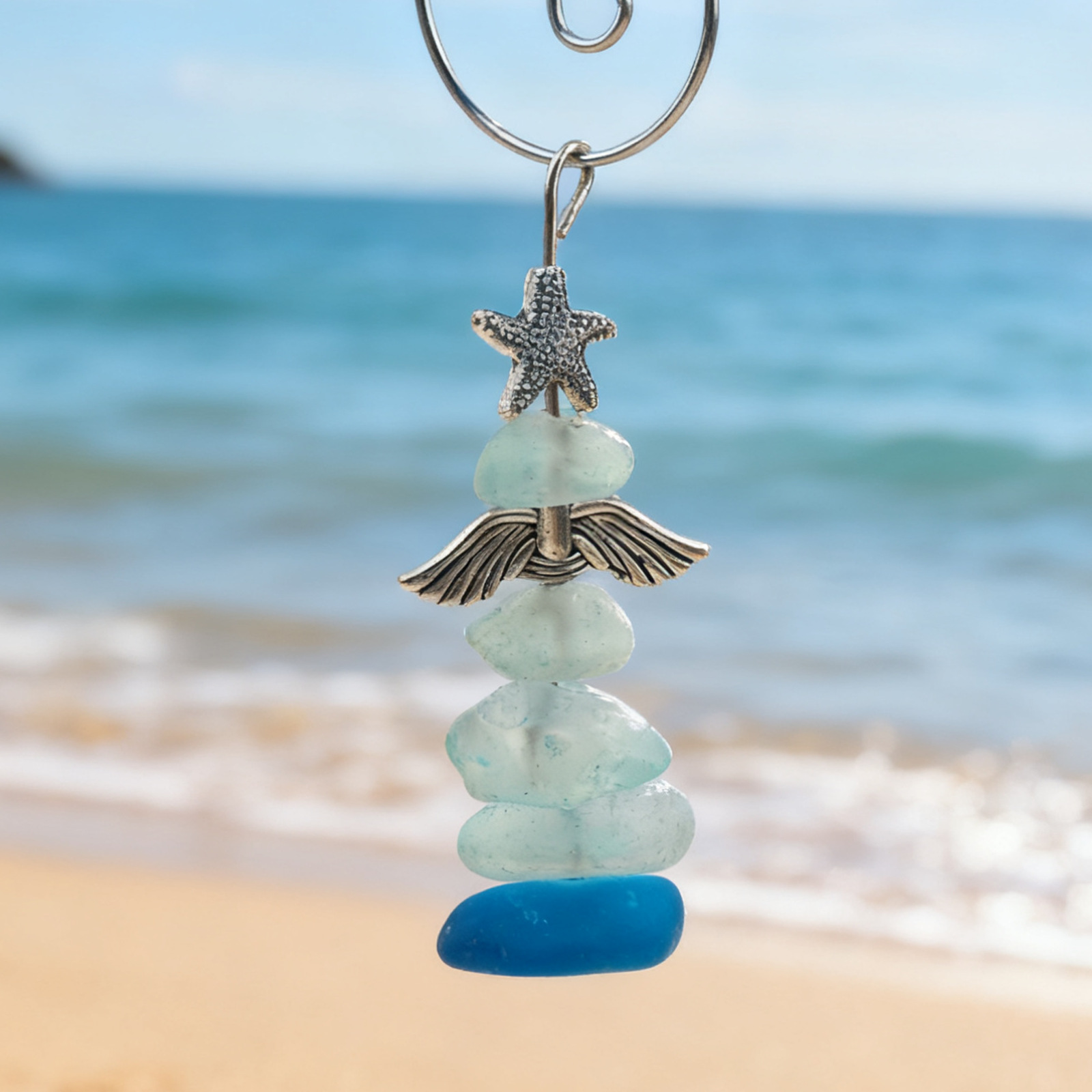 Christmas Sea Glass Ornaments  - Christmas Stocking Hanging 리뷰 및 가격