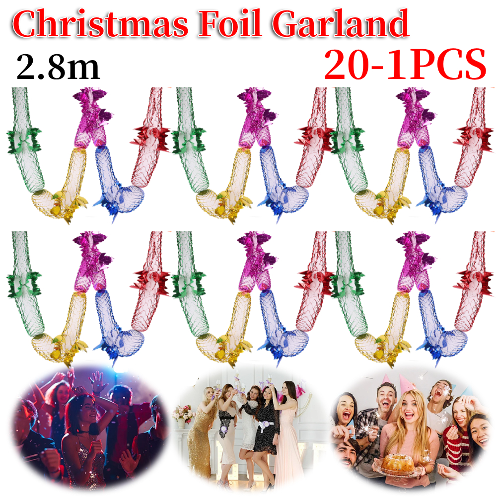 Christmas Foil Garland Ceiling - Tinsel Garland Decoration 리뷰 및 가격