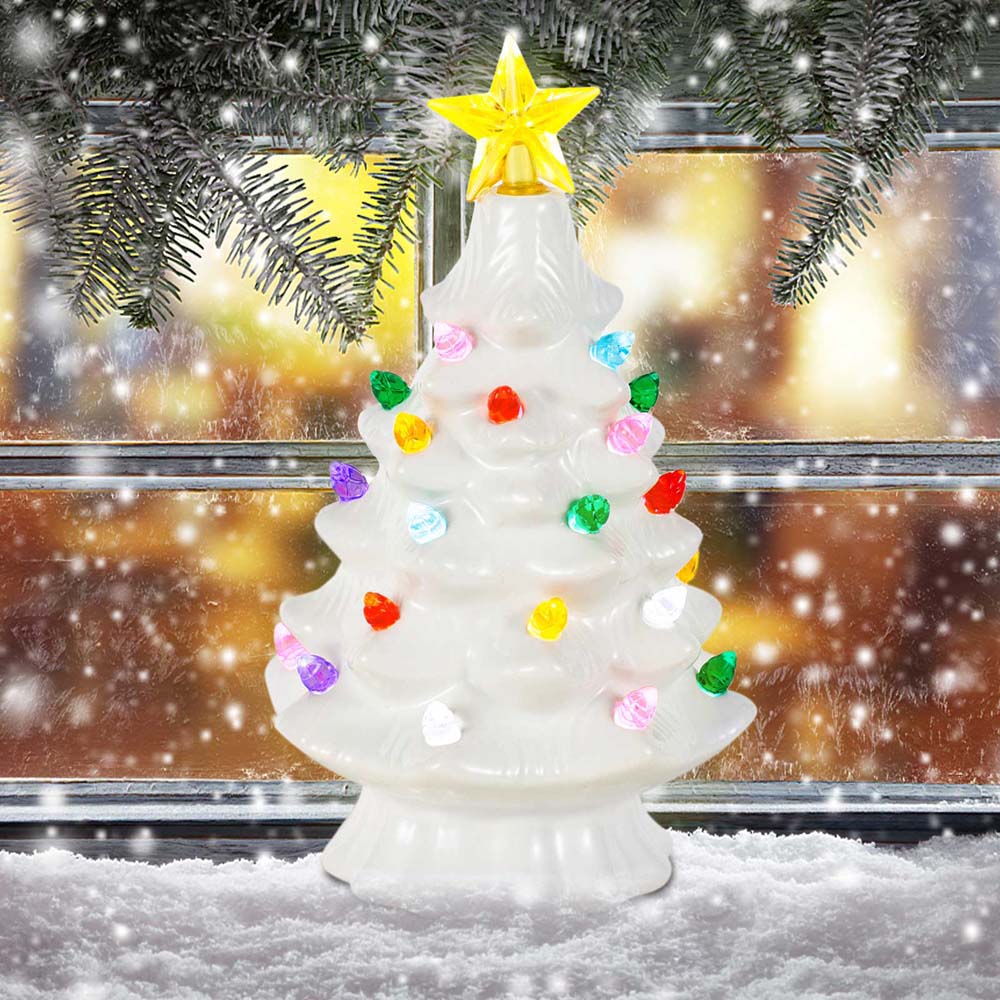 7 Inch Ceramic Christmas Villa - Star Tree Topper 리뷰 및 가격