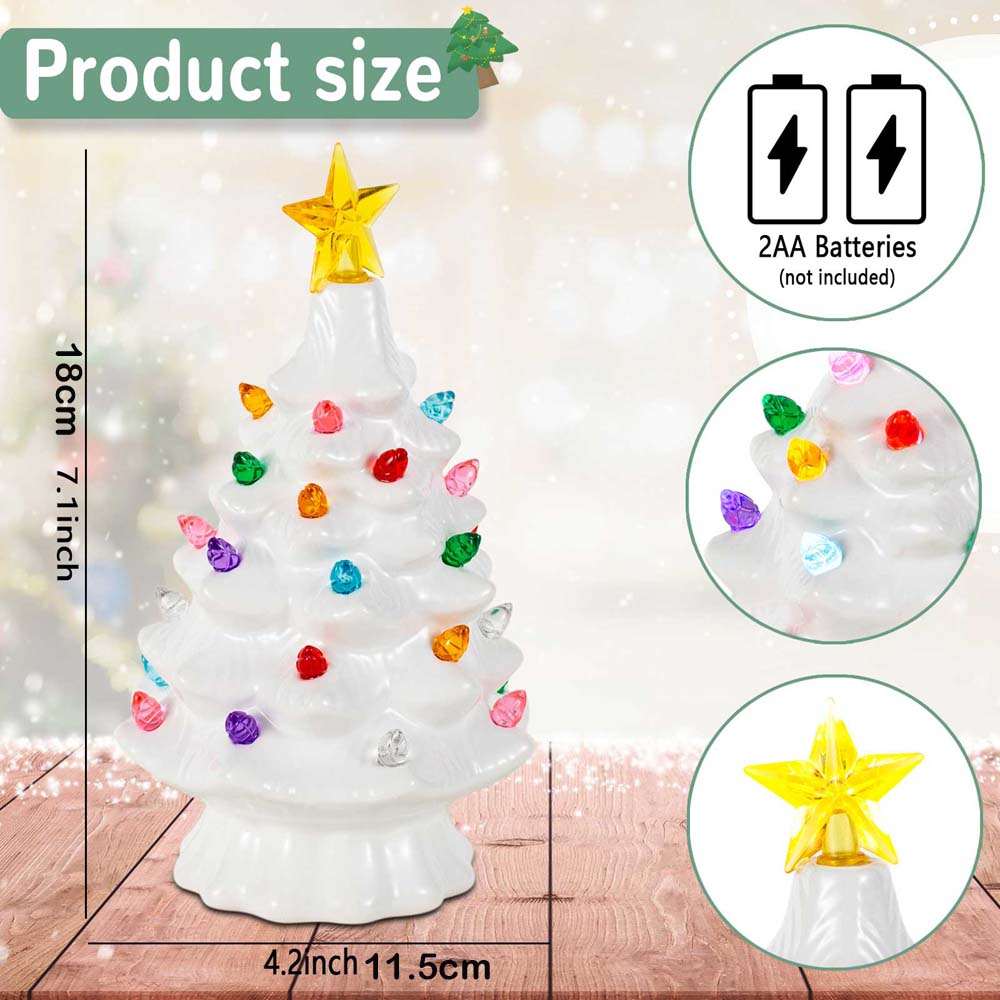 7 Inch Ceramic Christmas Villa - Star Tree Topper 리뷰 및 가격