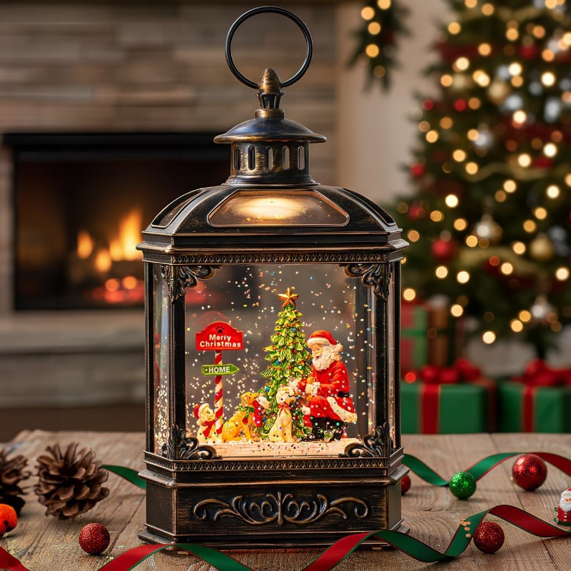 Christmas Snow Globe Lantern w - Snow Globe Musical 리뷰 및 가격