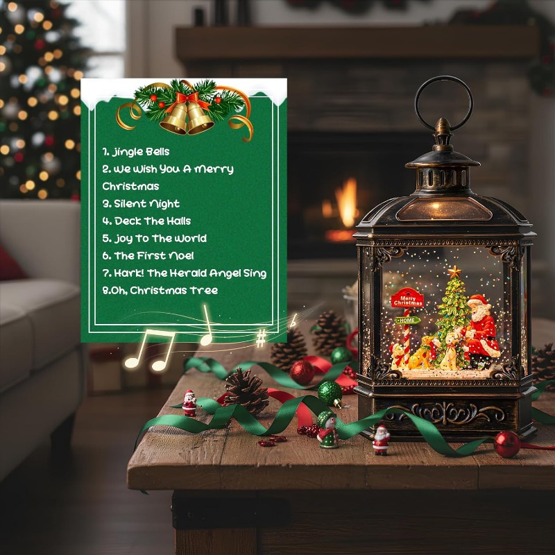 Christmas Snow Globe Lantern w - Snow Globe Musical 리뷰 및 가격