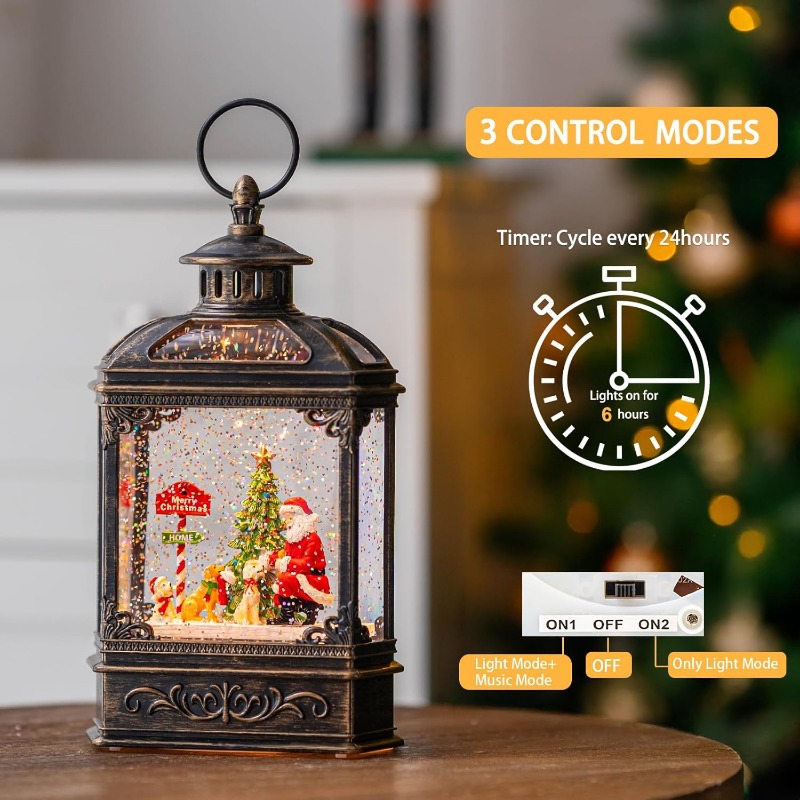 Christmas Snow Globe Lantern w - Snow Globe Musical 리뷰 및 가격