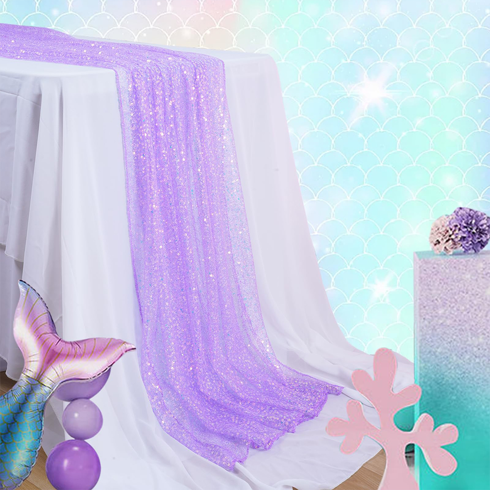 Mermaid Table Runner Iridescen - Christmas Table Runner 리뷰 및 가격