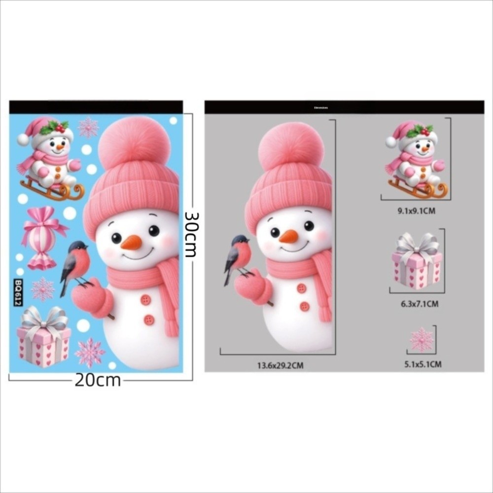 Removable PVC Window Stickers  - Snowflake Window Decal 리뷰 및 가격