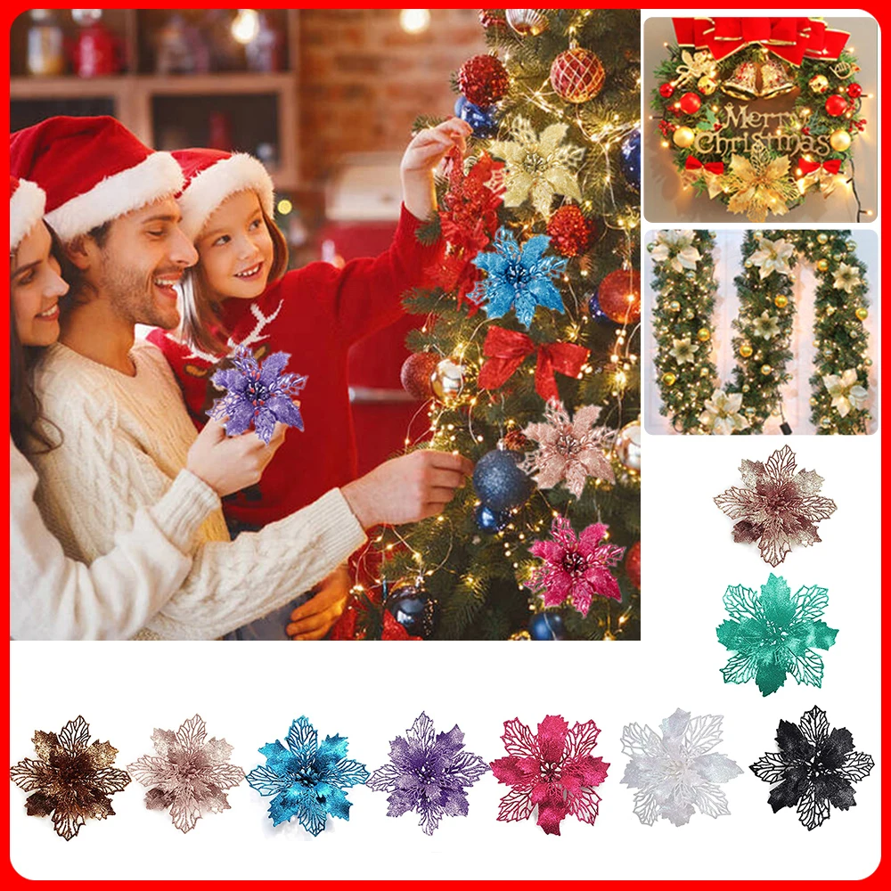 9cm Glitter Artifical Christma - Christmas Wreath Fake 리뷰 및 가격