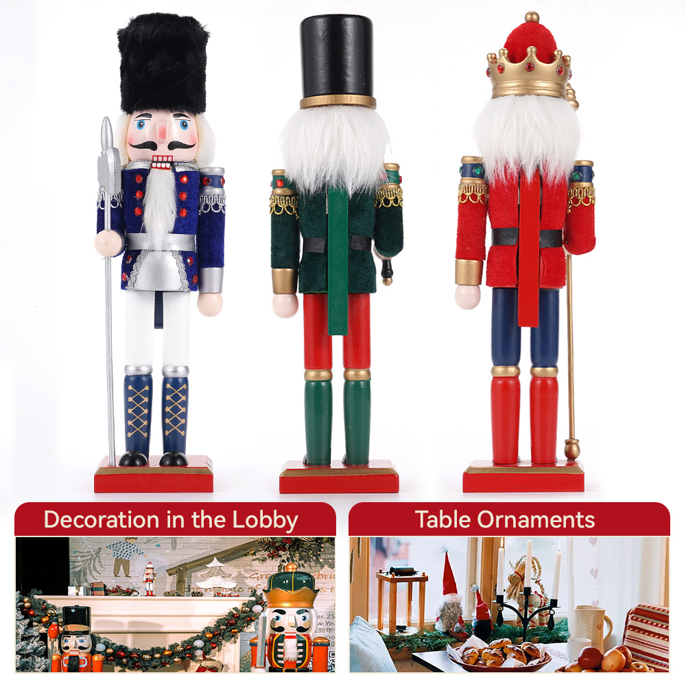 30cm Christmas Nutcracker Wood - Nutcracker Figurine 리뷰 및 가격