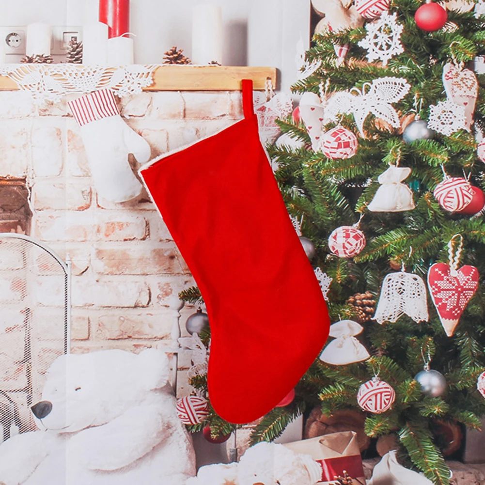 Christmas Plush Santa Claus Fa - Christmas Stocking Hanging 리뷰 및 가격