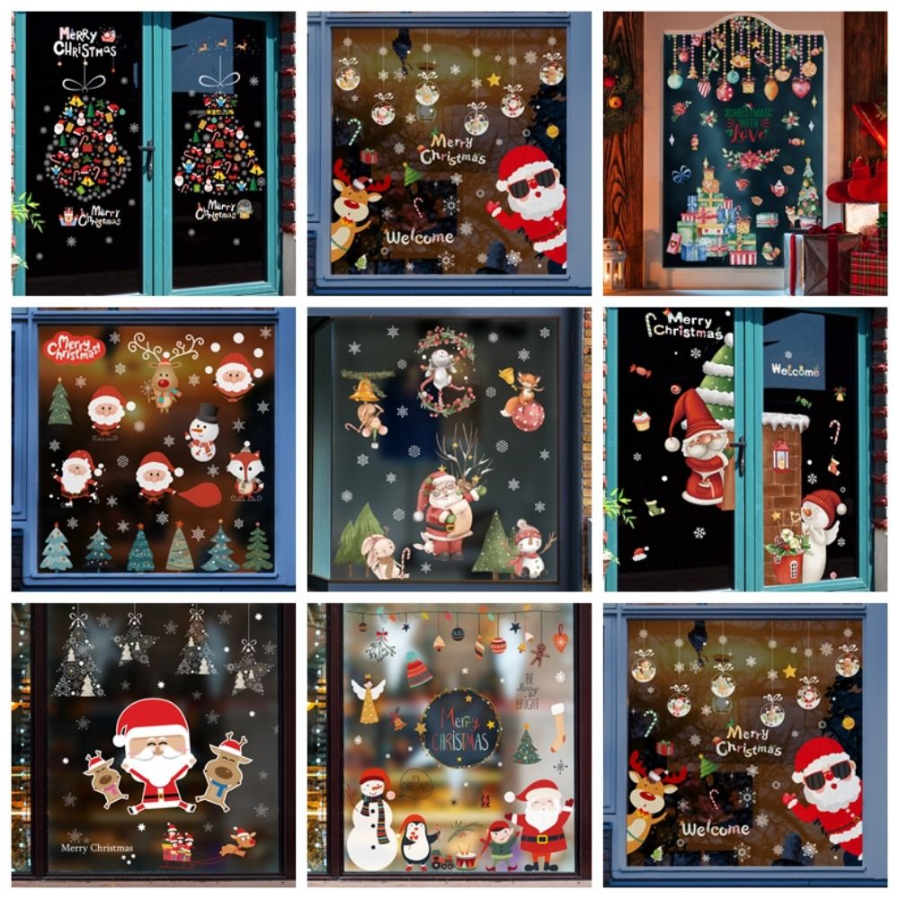 Creative PVC Christmas Window  - Snowflake Window Decal 리뷰 및 가격