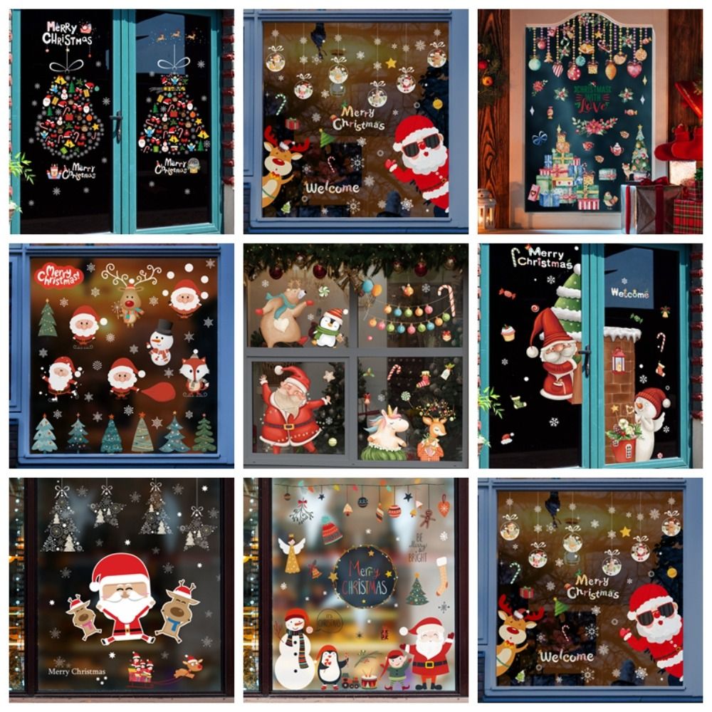 Creative PVC Christmas Window  - Snowflake Window Decal 리뷰 및 가격