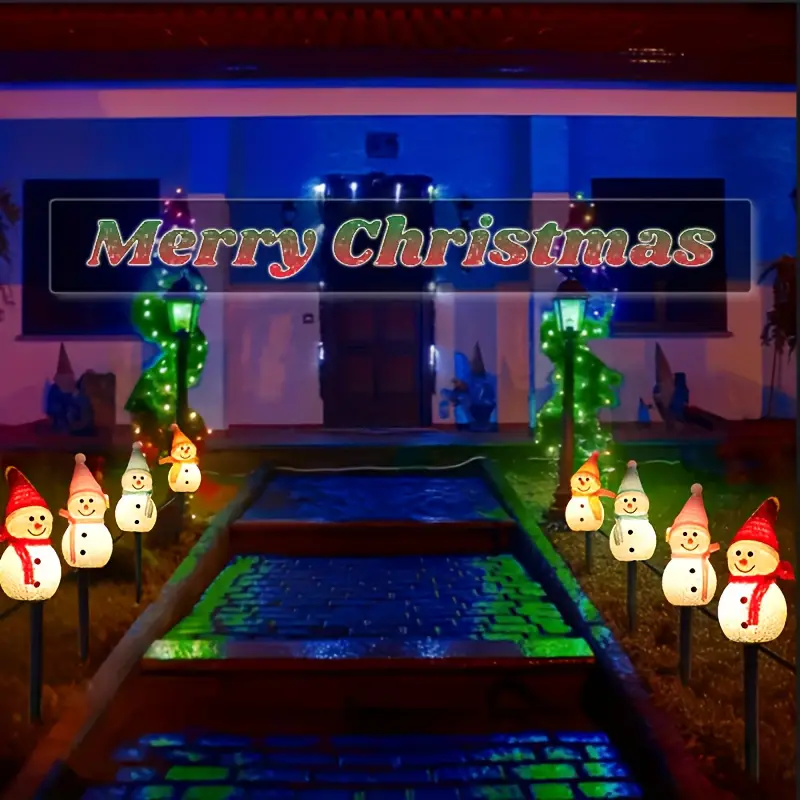 A set of four-piece solar snow - Christmas Lights Outdoor 리뷰 및 가격