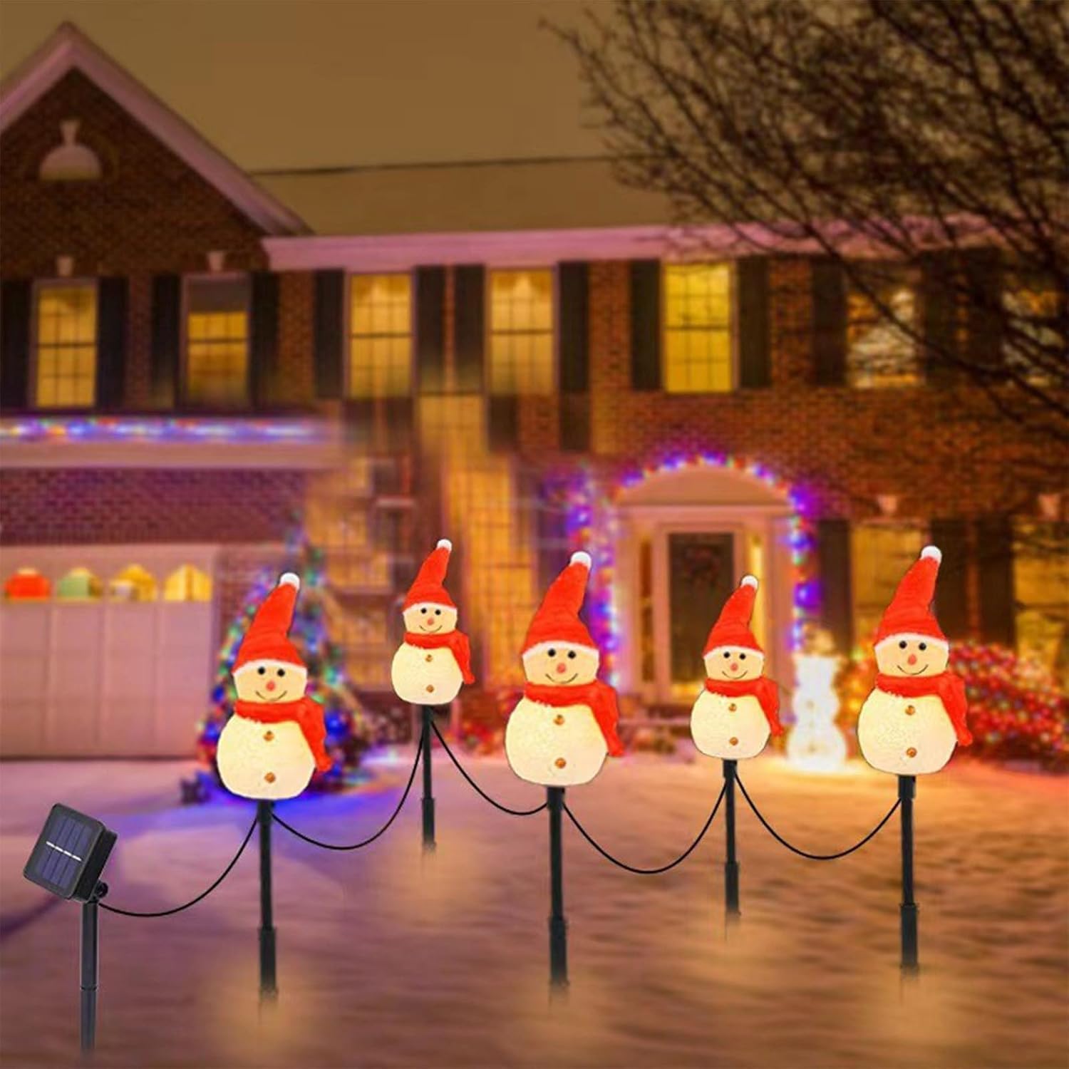 A set of four-piece solar snow - Christmas Lights Outdoor 리뷰 및 가격