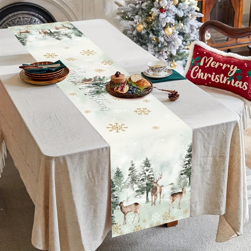 Christmas Table Runner Merry C - Christmas Table Runner 리뷰 및 가격