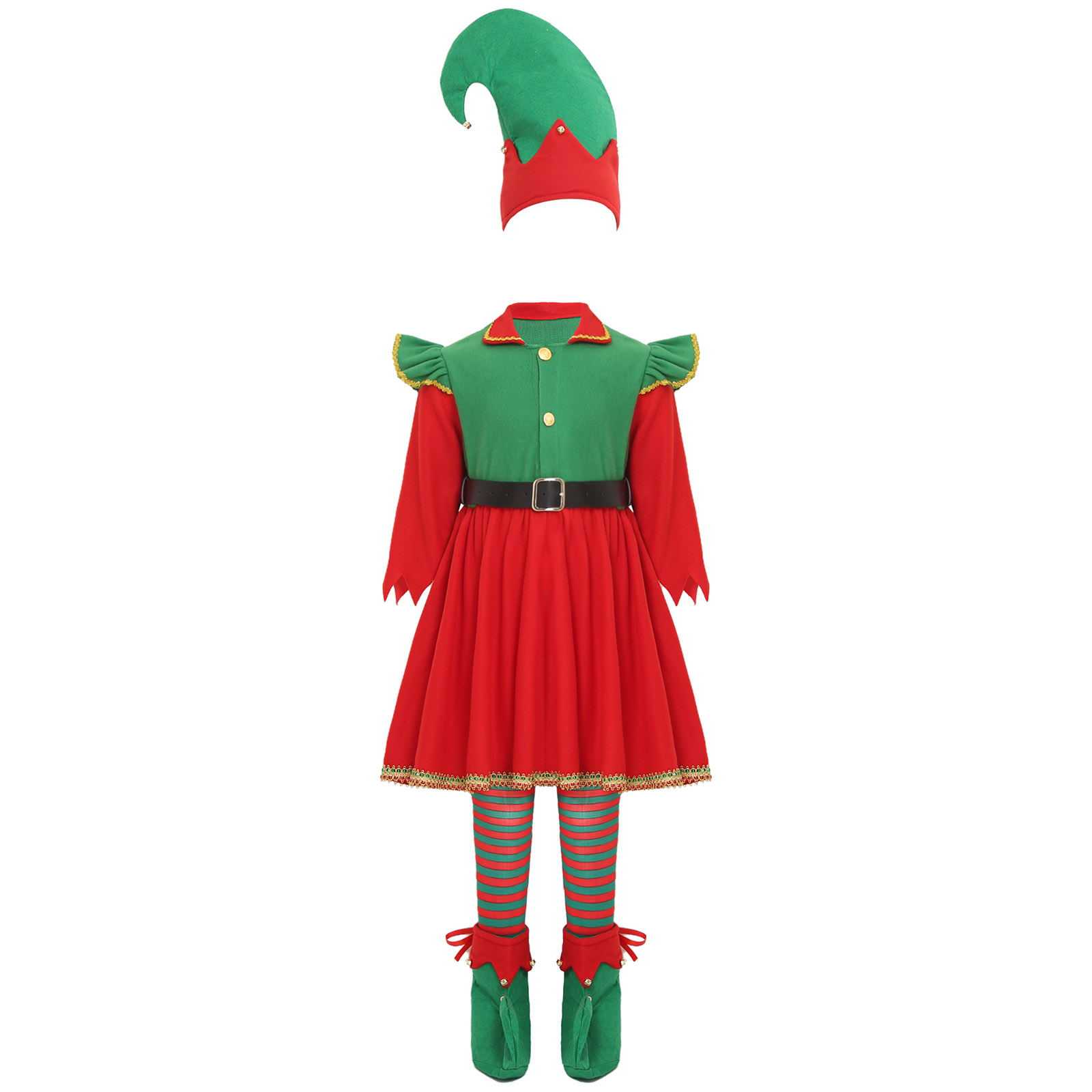 Elf Girl Christmas Costume San - Elf Costume Christmas 리뷰 및 가격