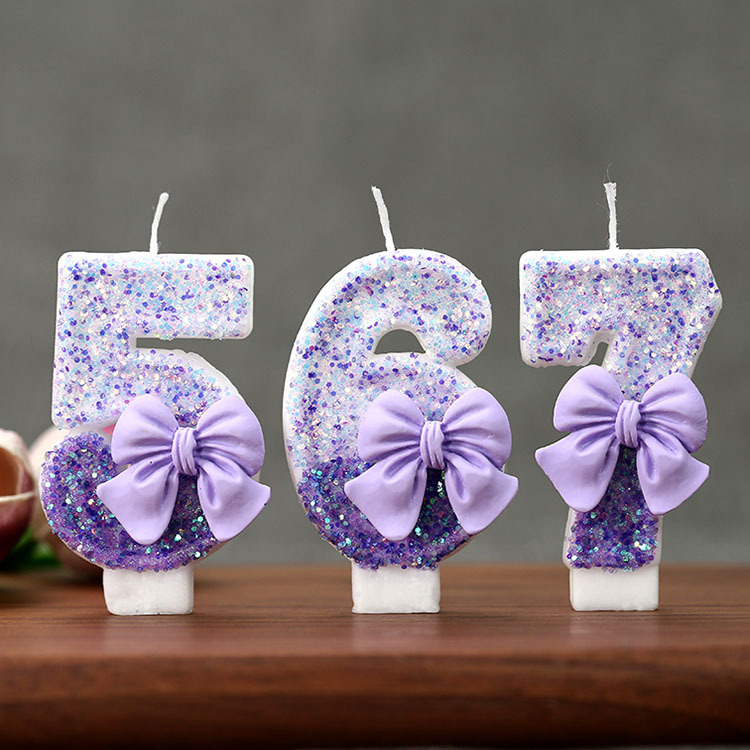 Creative Glitter Gradual Purpl - Holiday Candle Set 리뷰 및 가격