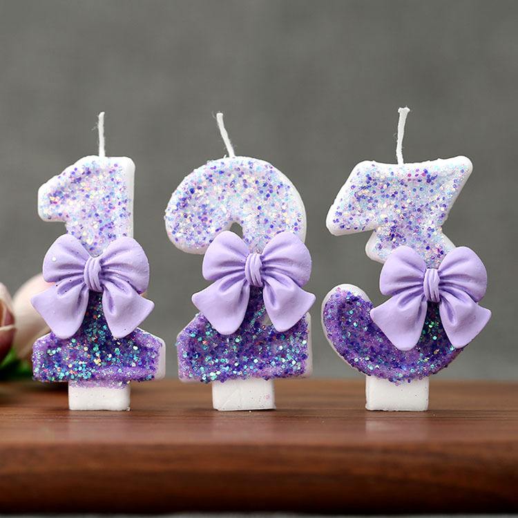 Creative Glitter Gradual Purpl - Holiday Candle Set 리뷰 및 가격