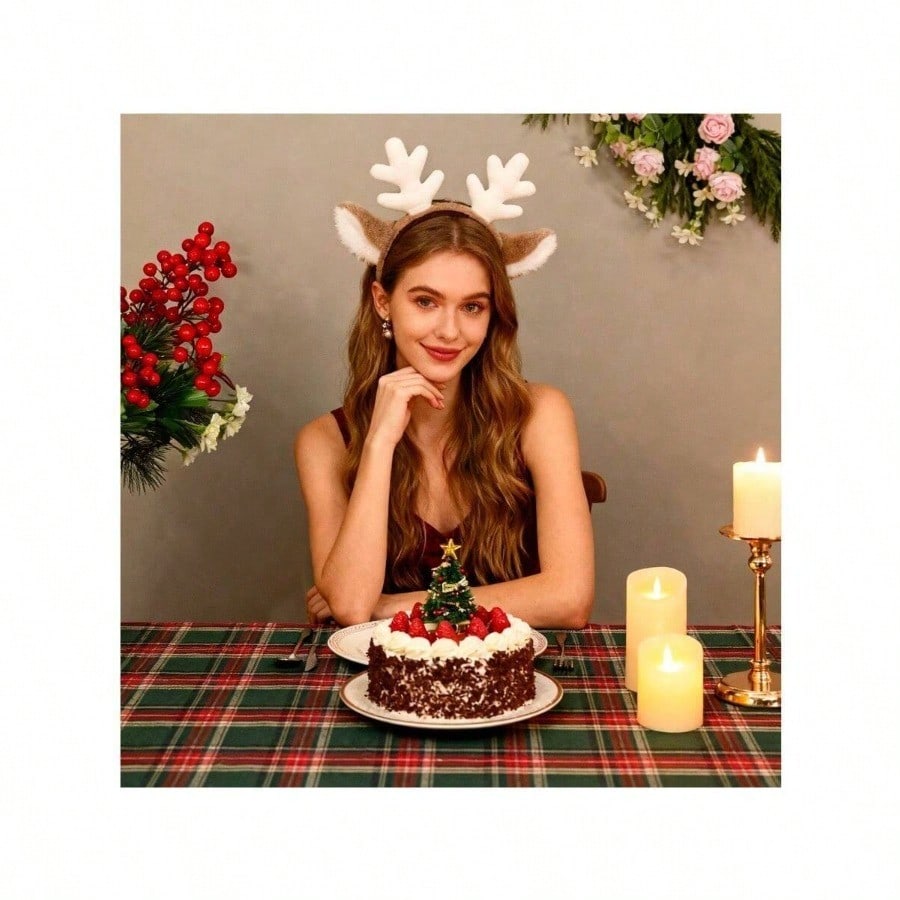Christmas Cute Deer Antler Hea - Reindeer Antlers Headband 리뷰 및 가격