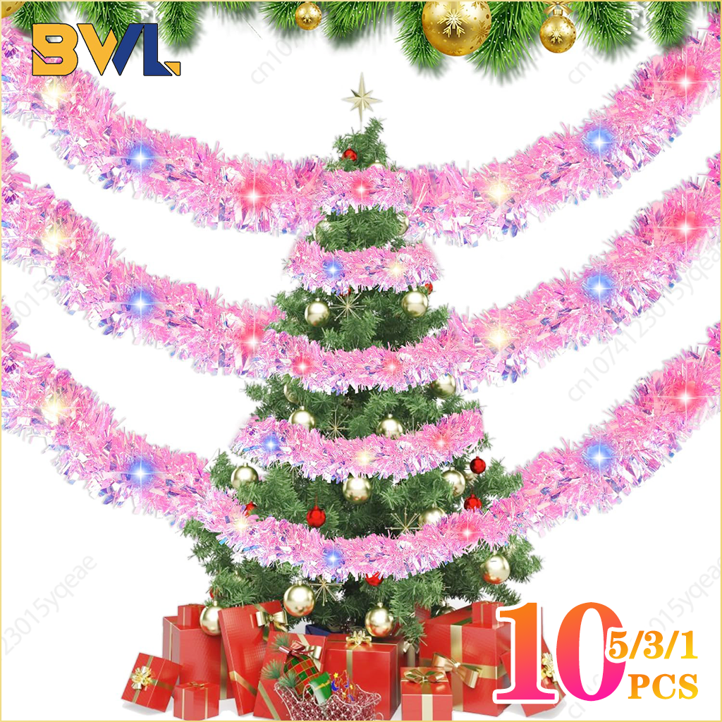 1-10PCS Pink Tinsel Garland Sh - Tinsel Garland Decoration 리뷰 및 가격