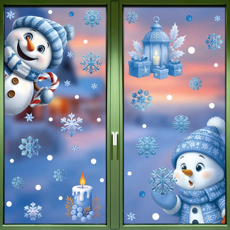 1Set Christmas Snowflake Windo - Snowflake Window Decal 리뷰 및 가격
